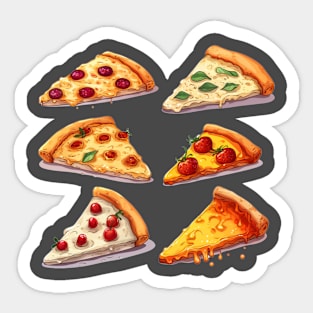 Cute pizza Sticker